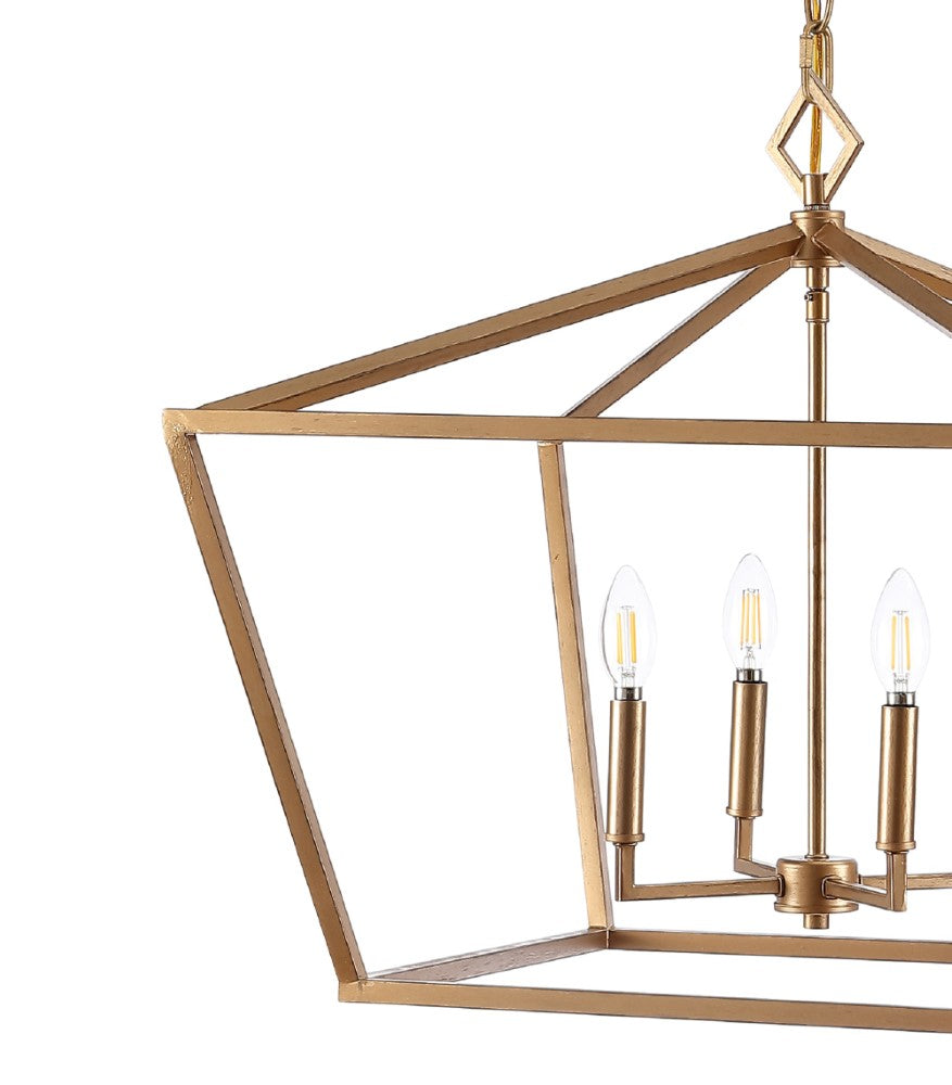 Zoar 23" 4-Light Adjustable Iron Rustic Glam LED Pendant