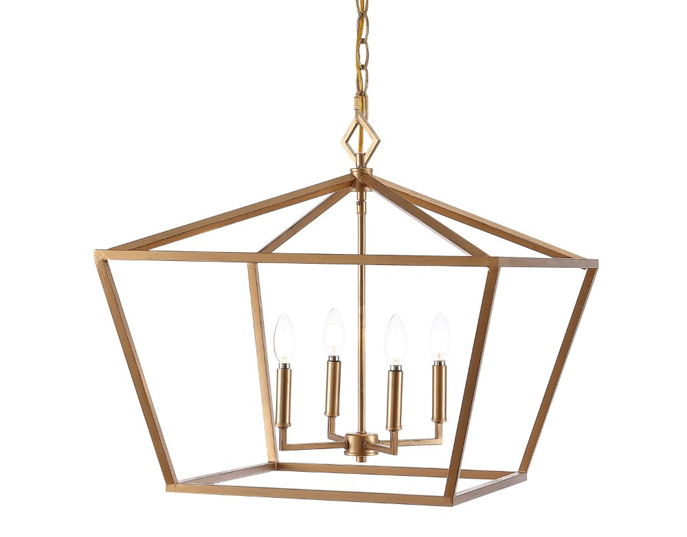 Zoar 23" 4-Light Adjustable Iron Rustic Glam LED Pendant