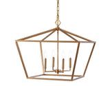 Zoar 23" 4-Light Adjustable Iron Rustic Glam LED Pendant