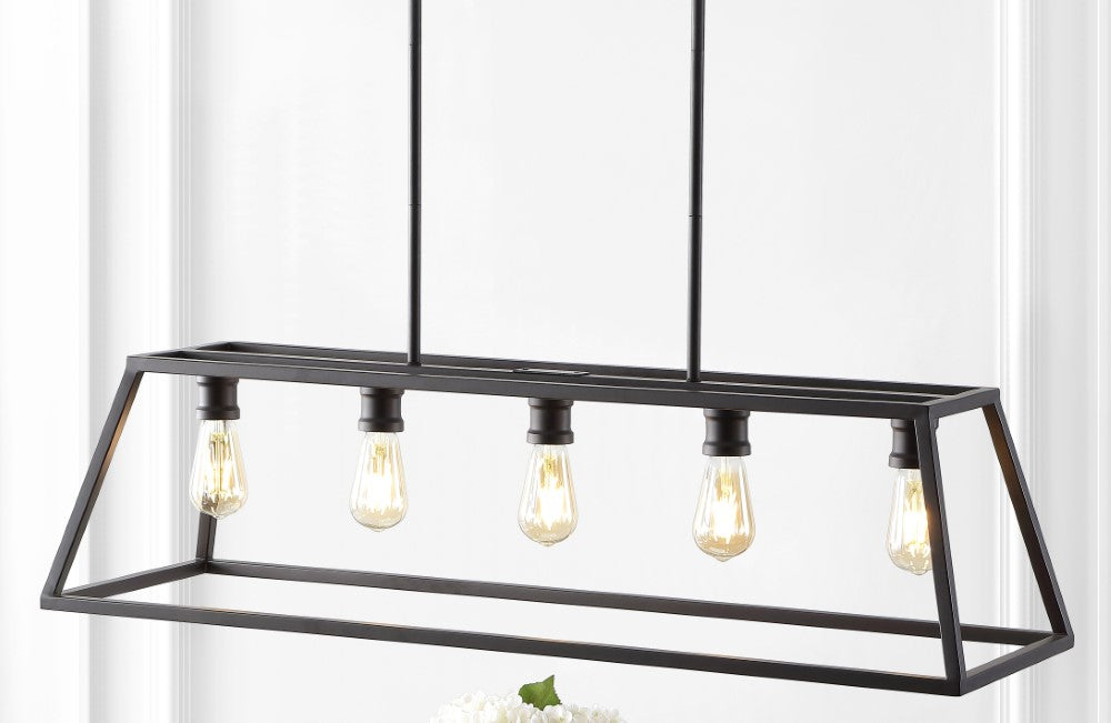 Moores Adjustable Iron Farmhouse Vintage LED Dimmable Pendant