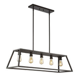 Moores Adjustable Iron Farmhouse Vintage LED Dimmable Pendant