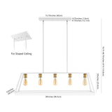 Moores Adjustable Iron Farmhouse Vintage LED Dimmable Pendant