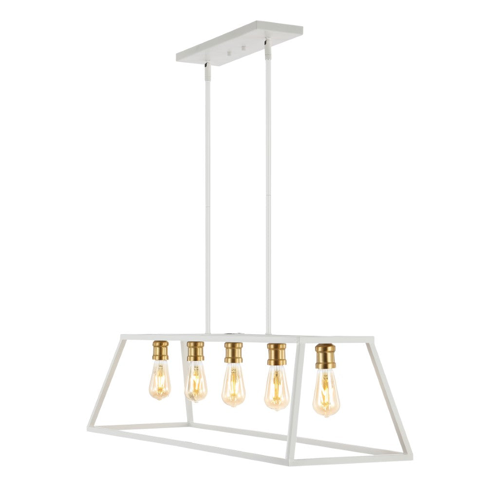 Moores Adjustable Iron Farmhouse Vintage LED Dimmable Pendant