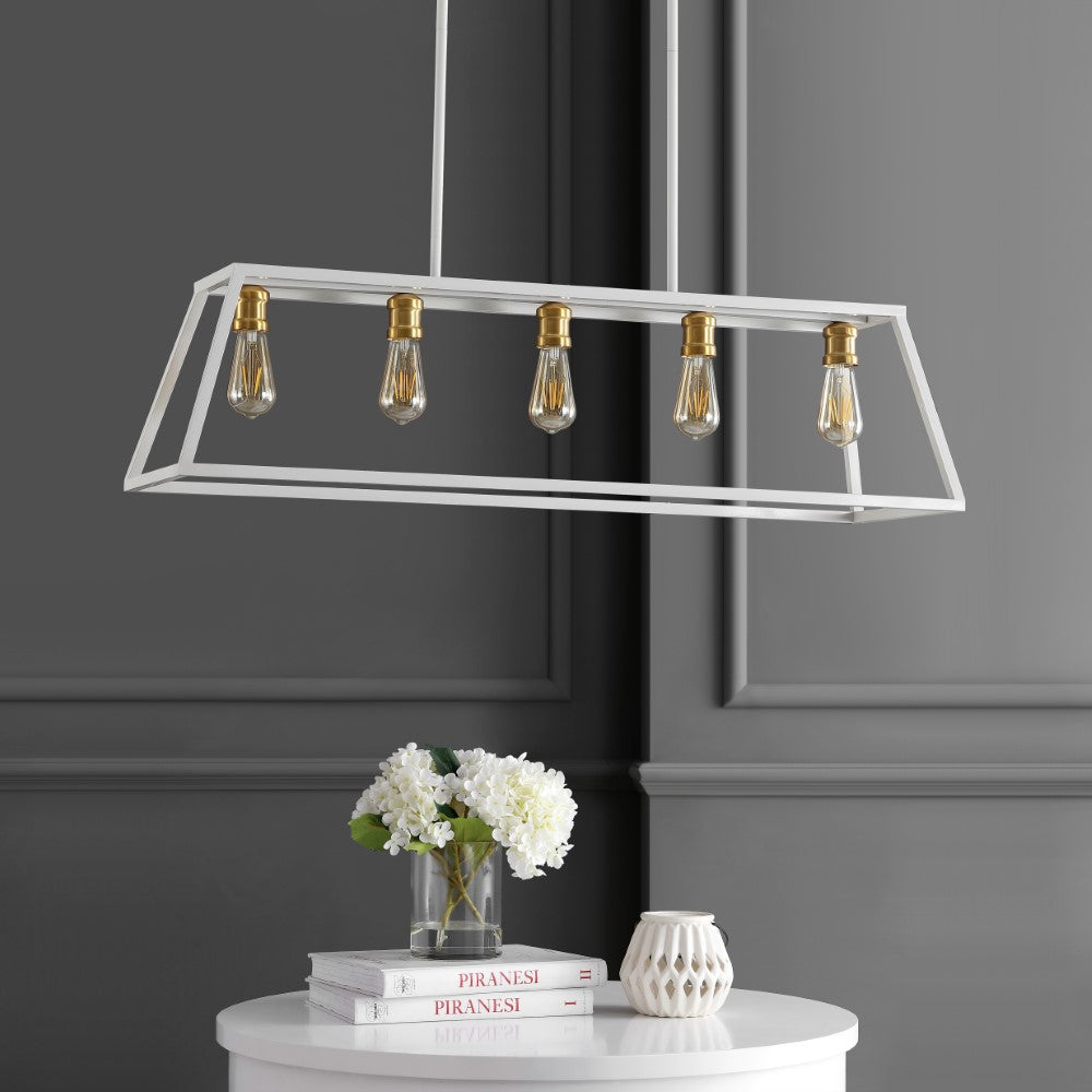 Moores Adjustable Iron Farmhouse Vintage LED Dimmable Pendant