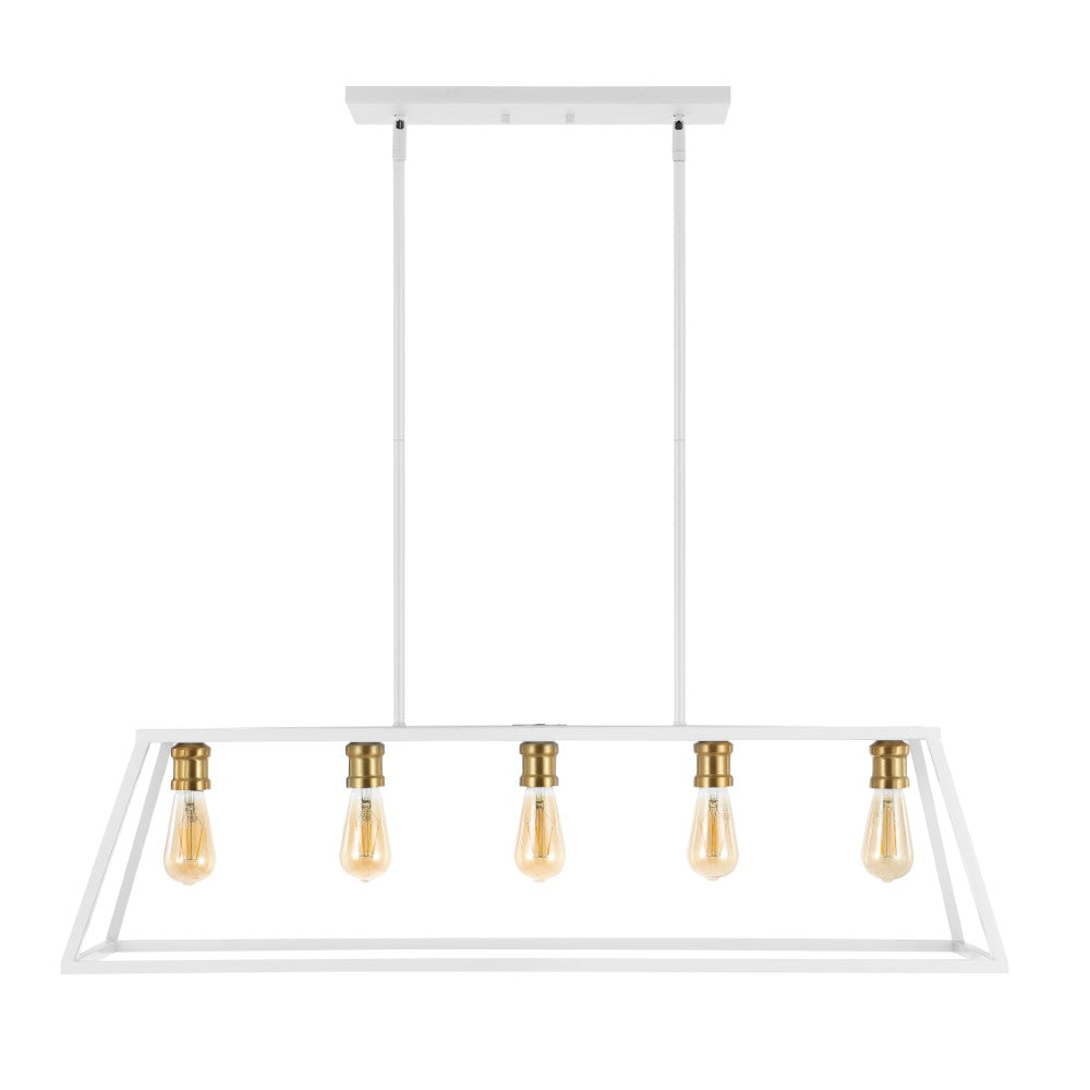 Moores Adjustable Iron Farmhouse Vintage LED Dimmable Pendant
