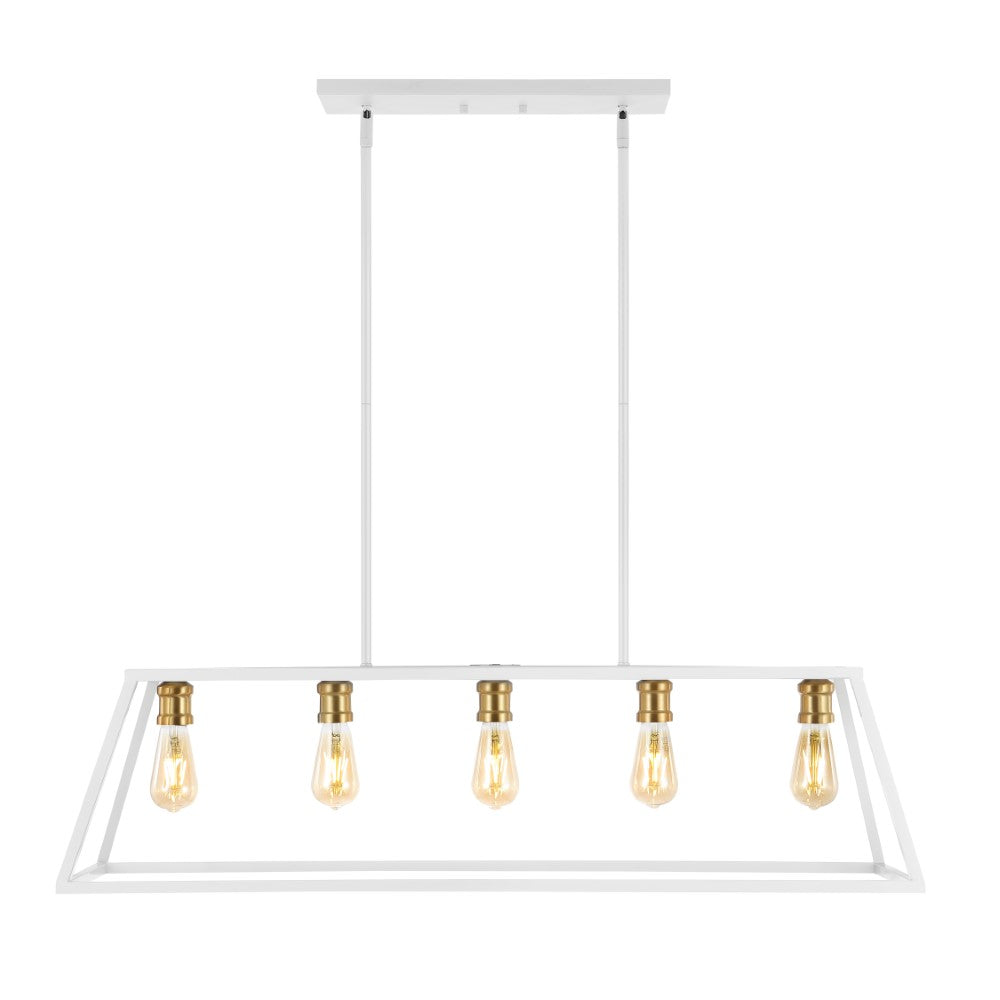 Moores Adjustable Iron Farmhouse Vintage LED Dimmable Pendant