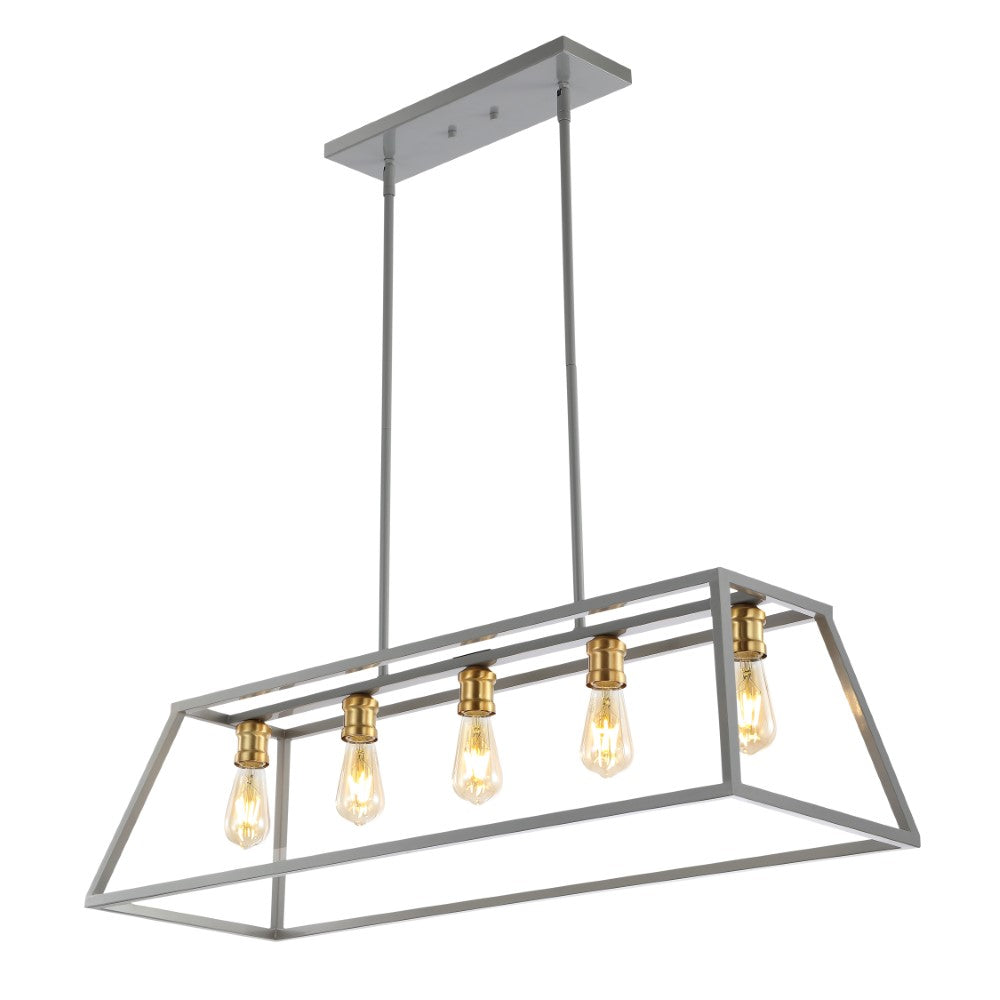 Moores Adjustable Iron Farmhouse Vintage LED Dimmable Pendant