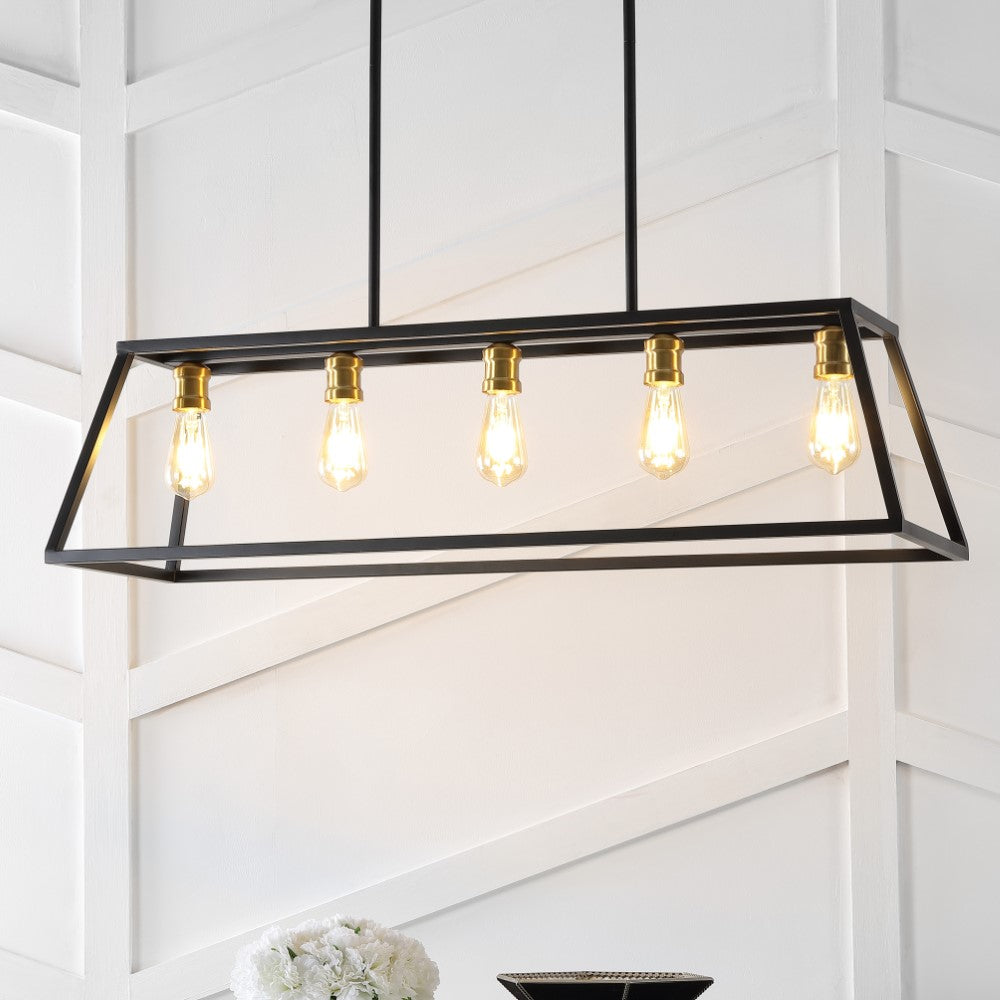 Moores Adjustable Iron Farmhouse Vintage LED Dimmable Pendant