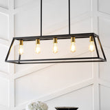 Moores Adjustable Iron Farmhouse Vintage LED Dimmable Pendant