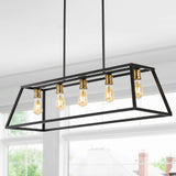 Moores Adjustable Iron Farmhouse Vintage LED Dimmable Pendant