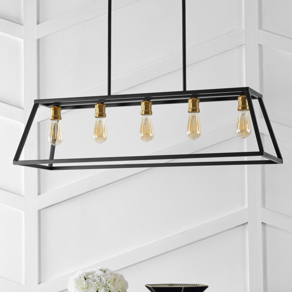 Moores Adjustable Iron Farmhouse Vintage LED Dimmable Pendant