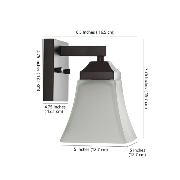 Dimension Image Oil Rubbed Bronze / 1-Light