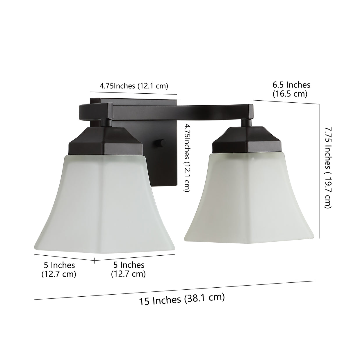 Wetherell Iron/Glass Modern Cottage LED Vanity Light