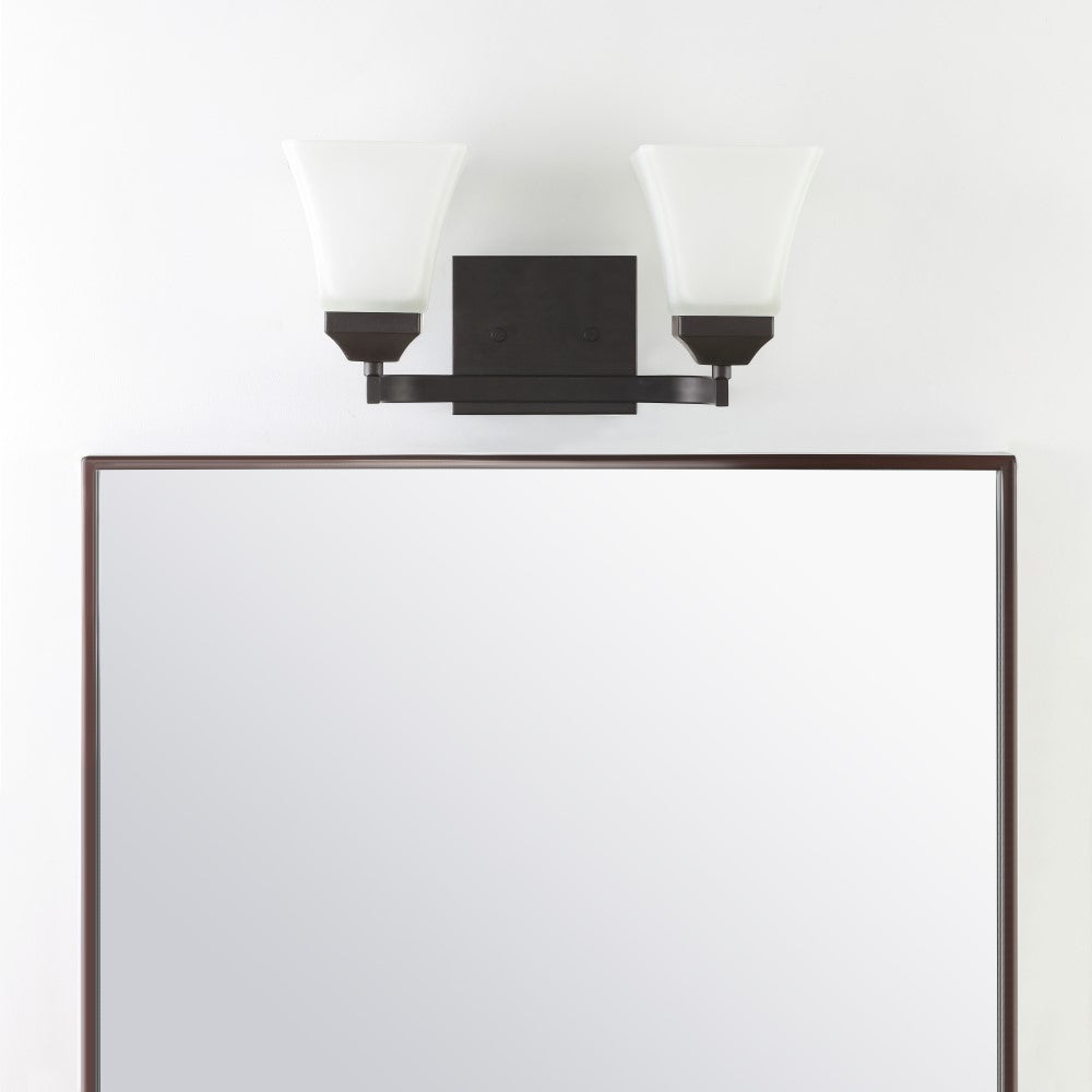 Wetherell Iron/Glass Modern Cottage LED Vanity Light