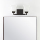 Wetherell Iron/Glass Modern Cottage LED Vanity Light
