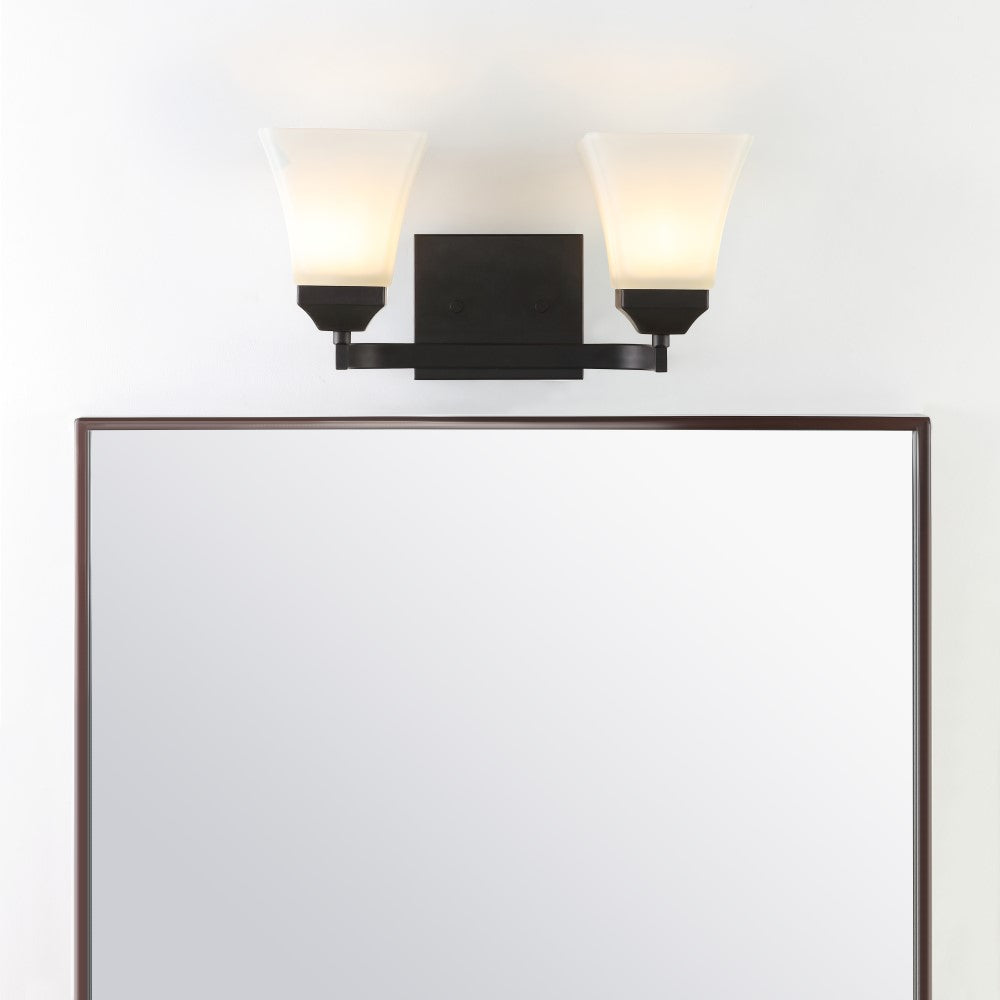 Wetherell Iron/Glass Modern Cottage LED Vanity Light