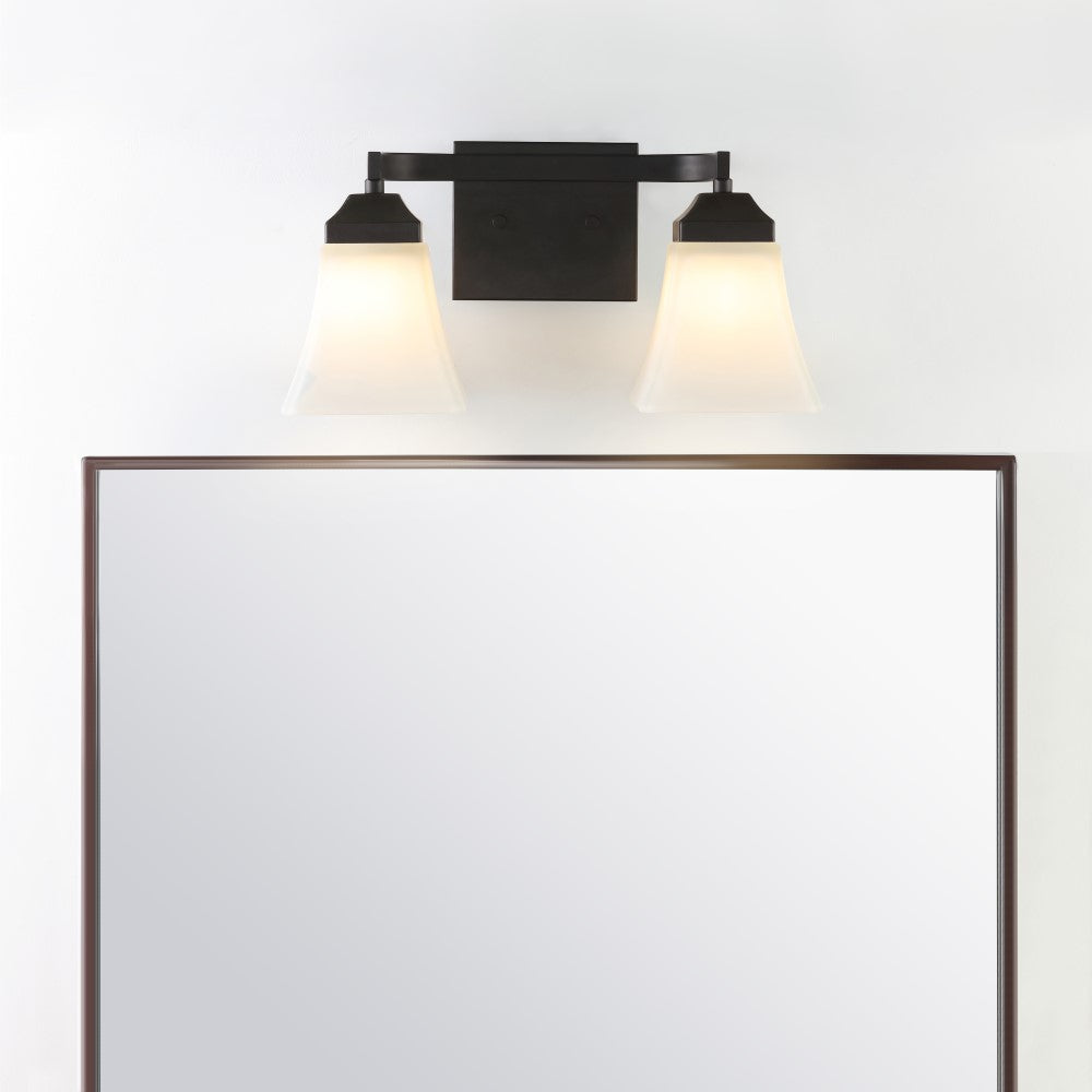 Wetherell Iron/Glass Modern Cottage LED Vanity Light