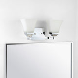 Wetherell Iron/Glass Modern Cottage LED Vanity Light