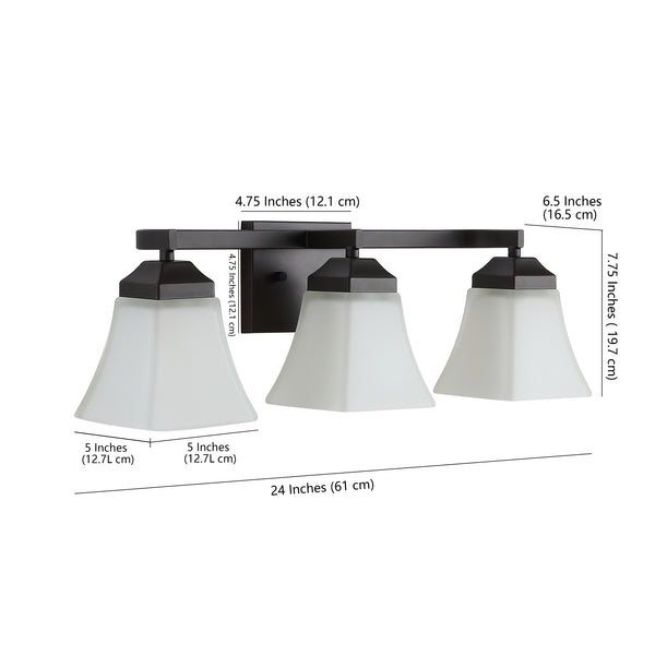 Dimension Image Oil Rubbed Bronze / 3-Light