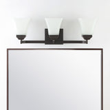 Wetherell Iron/Glass Modern Cottage LED Vanity Light