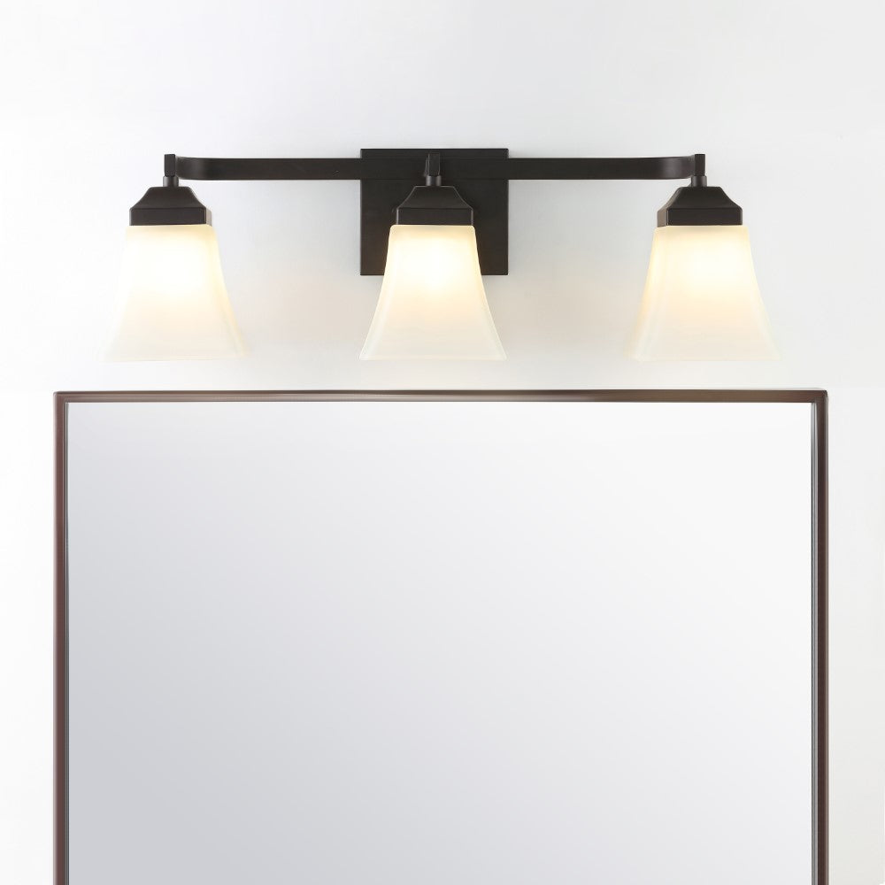 Wetherell Iron/Glass Modern Cottage LED Vanity Light