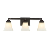 Wetherell Iron/Glass Modern Cottage LED Vanity Light