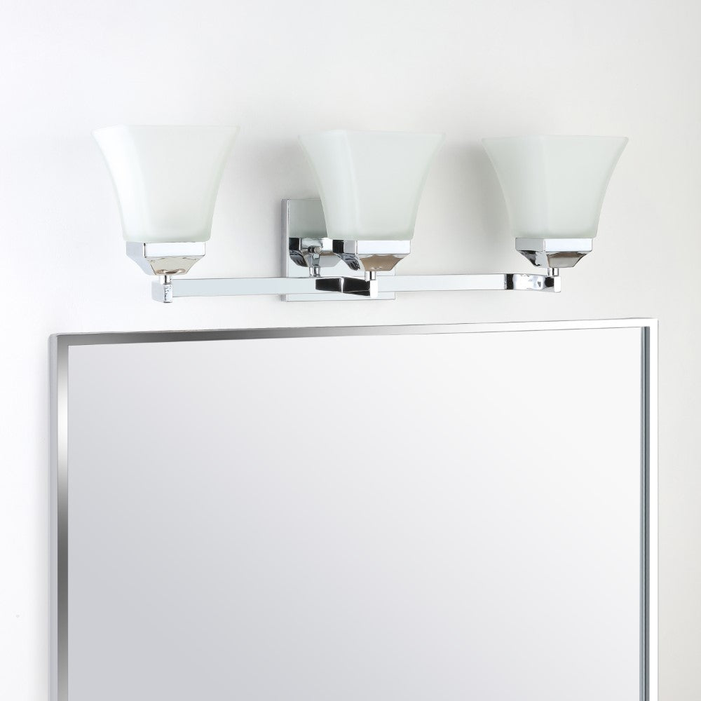Wetherell Iron/Glass Modern Cottage LED Vanity Light
