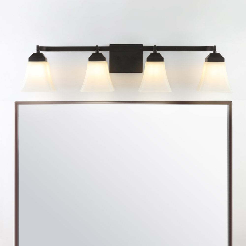 Wetherell Iron/Glass Modern Cottage LED Vanity Light