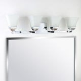 Wetherell Iron/Glass Modern Cottage LED Vanity Light