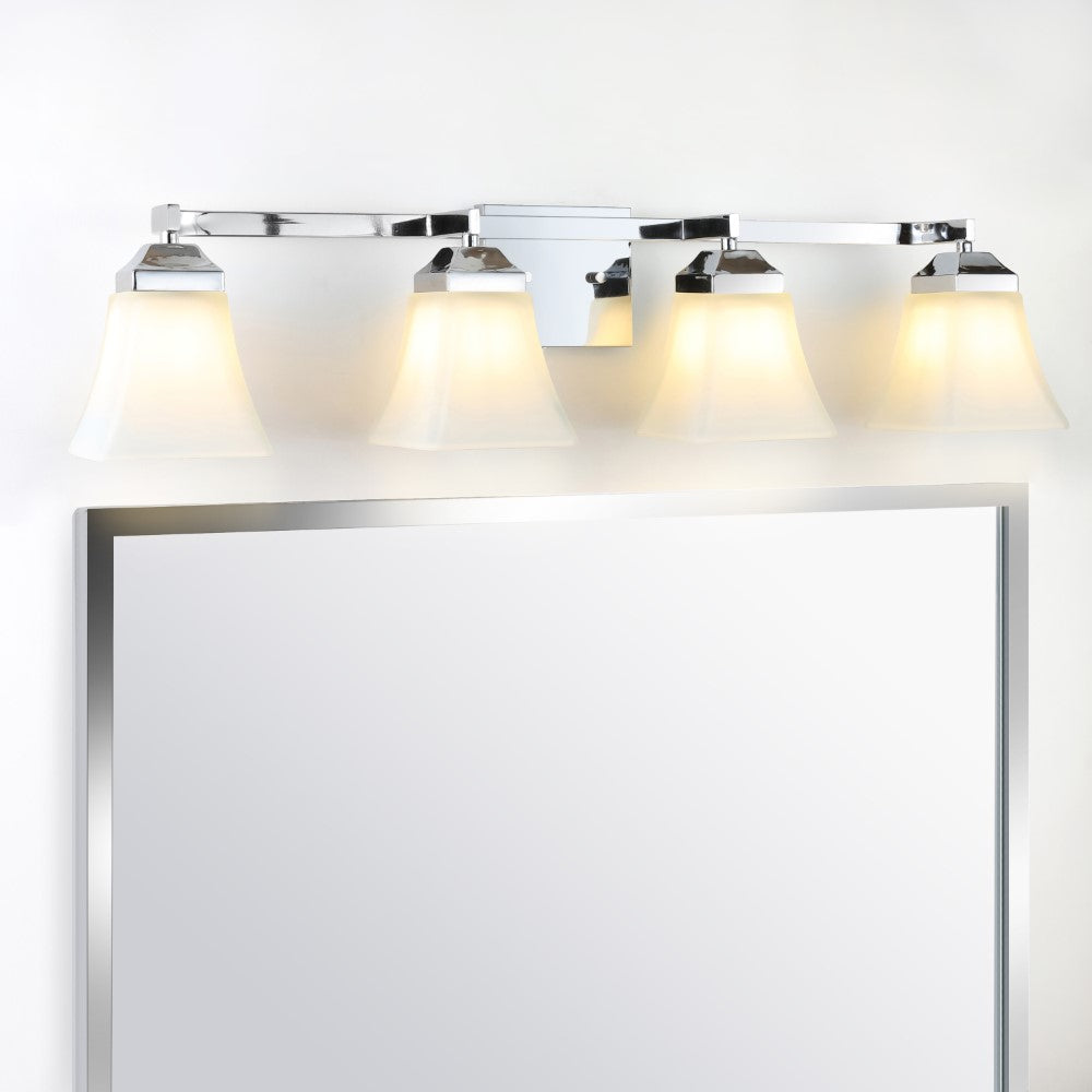 Wetherell Iron/Glass Modern Cottage LED Vanity Light