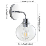 Bonnet Iron/Seeded Glass Cottage Rustic LED Vanity Light