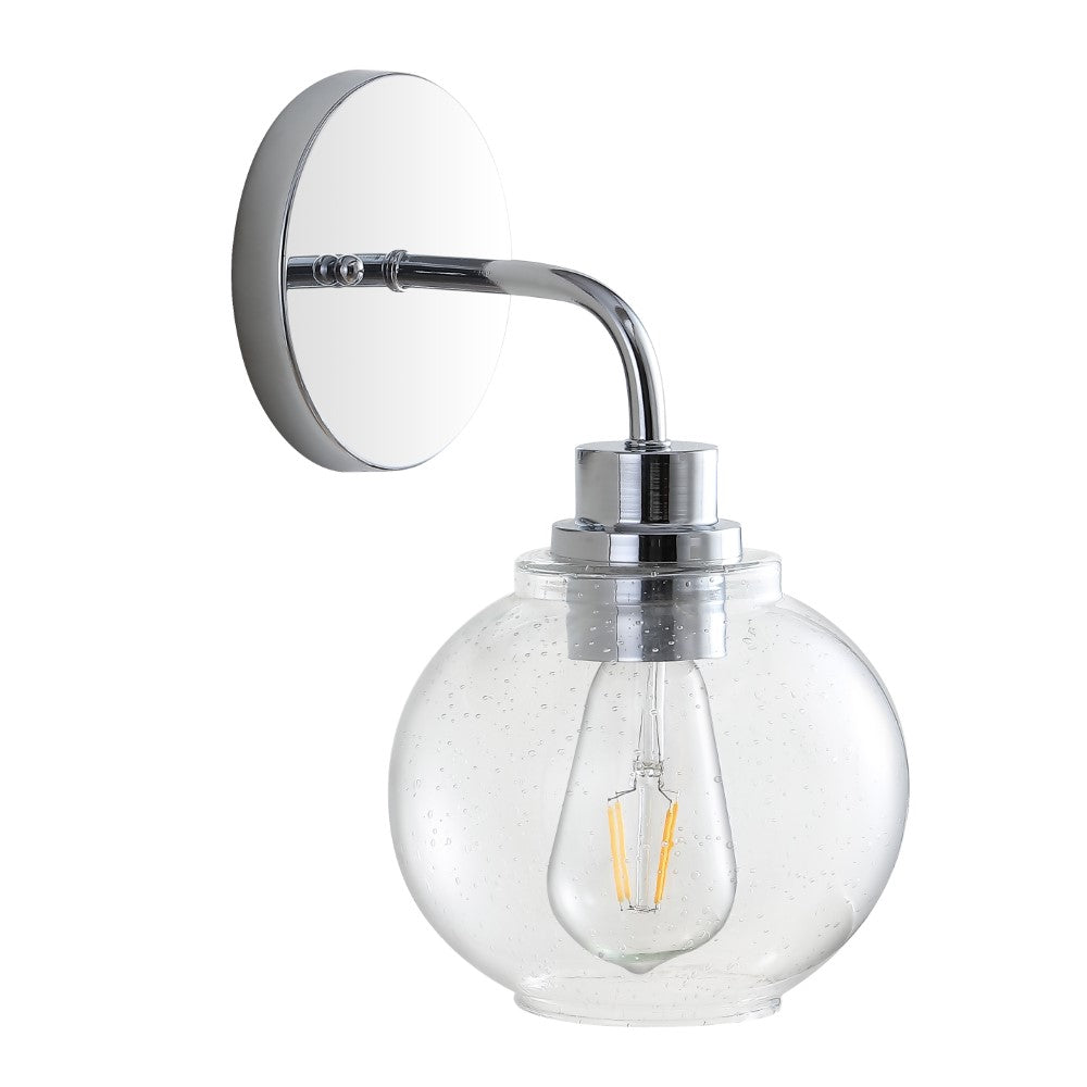 Bonnet Iron/Seeded Glass Cottage Rustic LED Vanity Light