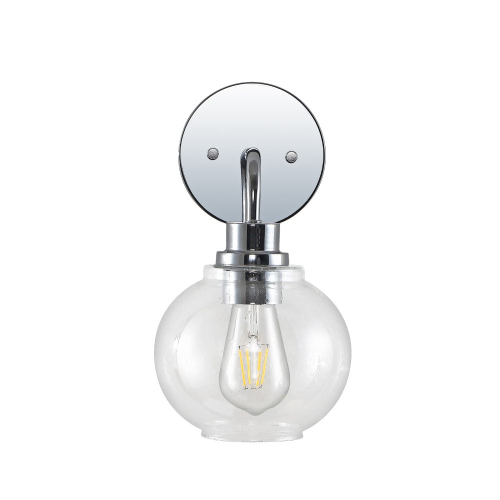 Bonnet Iron/Seeded Glass Cottage Rustic LED Vanity Light
