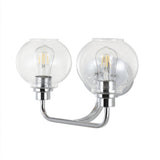 Bonnet Iron/Seeded Glass Cottage Rustic LED Vanity Light