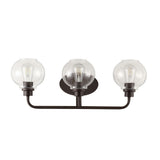 Bonnet Iron/Seeded Glass Cottage Rustic LED Vanity Light