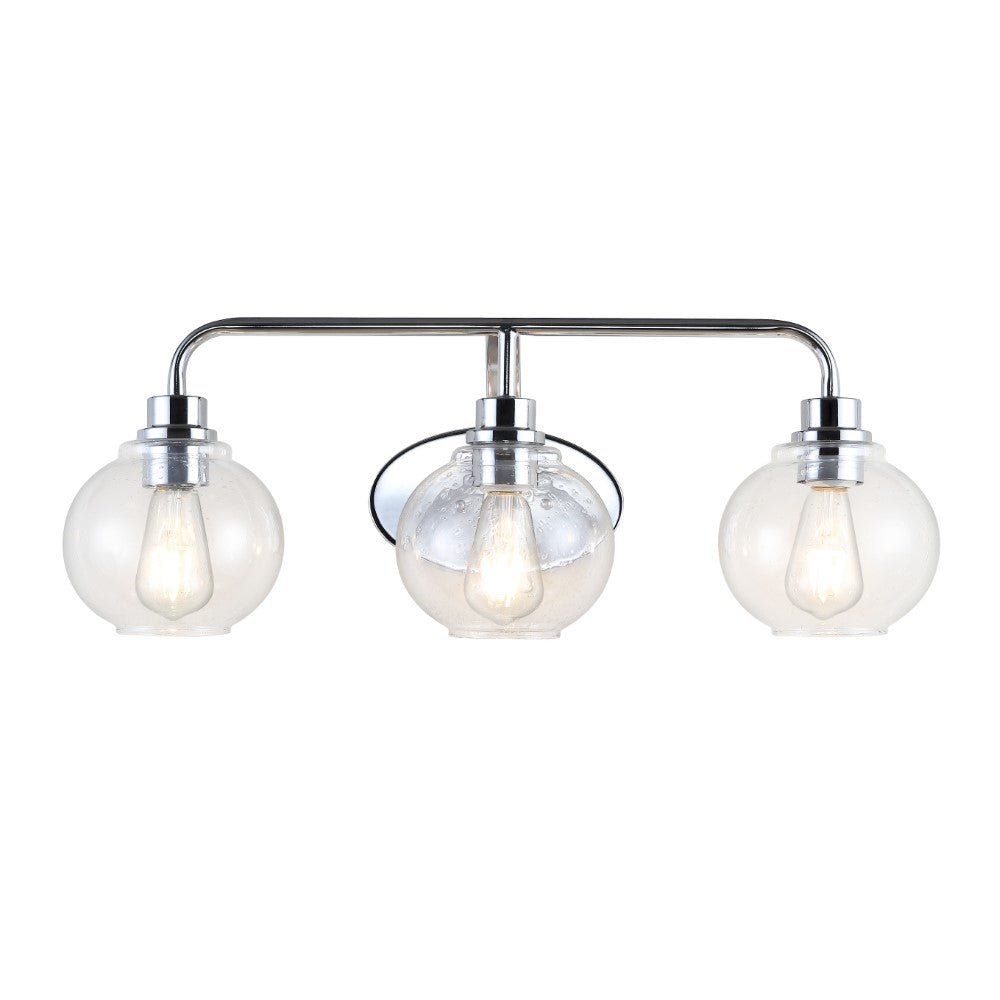 Bonnet Iron/Seeded Glass Cottage Rustic LED Vanity Light