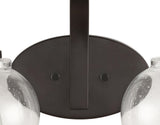 Bonnet Iron/Seeded Glass Cottage Rustic LED Vanity Light