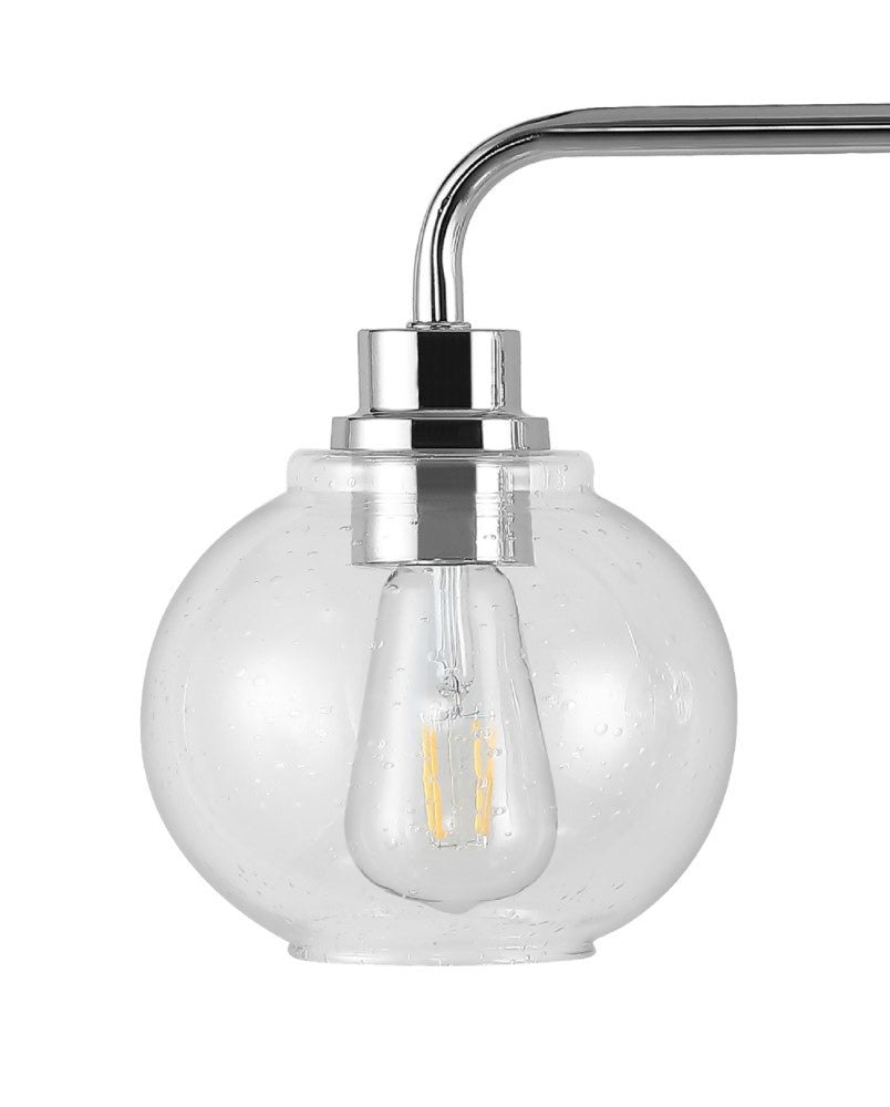 Bonnet Iron/Seeded Glass Cottage Rustic LED Vanity Light