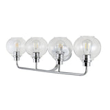 Bonnet Iron/Seeded Glass Cottage Rustic LED Vanity Light