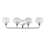Bonnet Iron/Seeded Glass Cottage Rustic LED Vanity Light