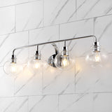 Bonnet Iron/Seeded Glass Cottage Rustic LED Vanity Light