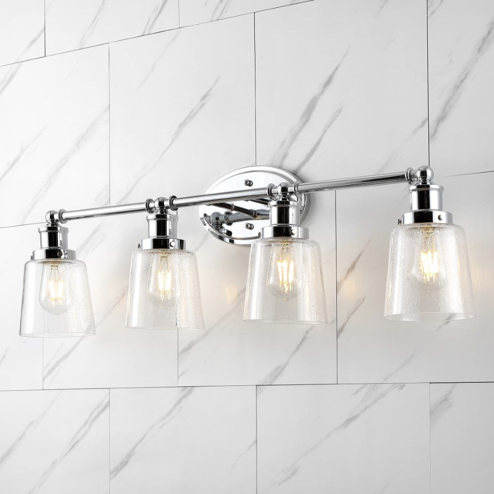 Linko Iron/Seeded Glass Classic Cottage LED Vanity Light