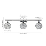 Angelo Iron/Glass Contemporary Glam LED Vanity Light