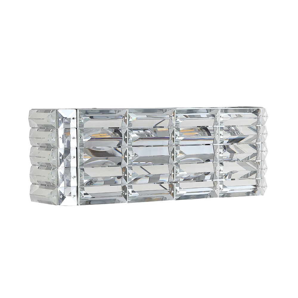 Boseophone Iron/Crystal Glam Modern LED Vanity Light