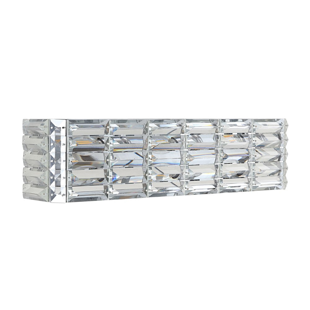 Boseophone Iron/Crystal Glam Modern LED Vanity Light