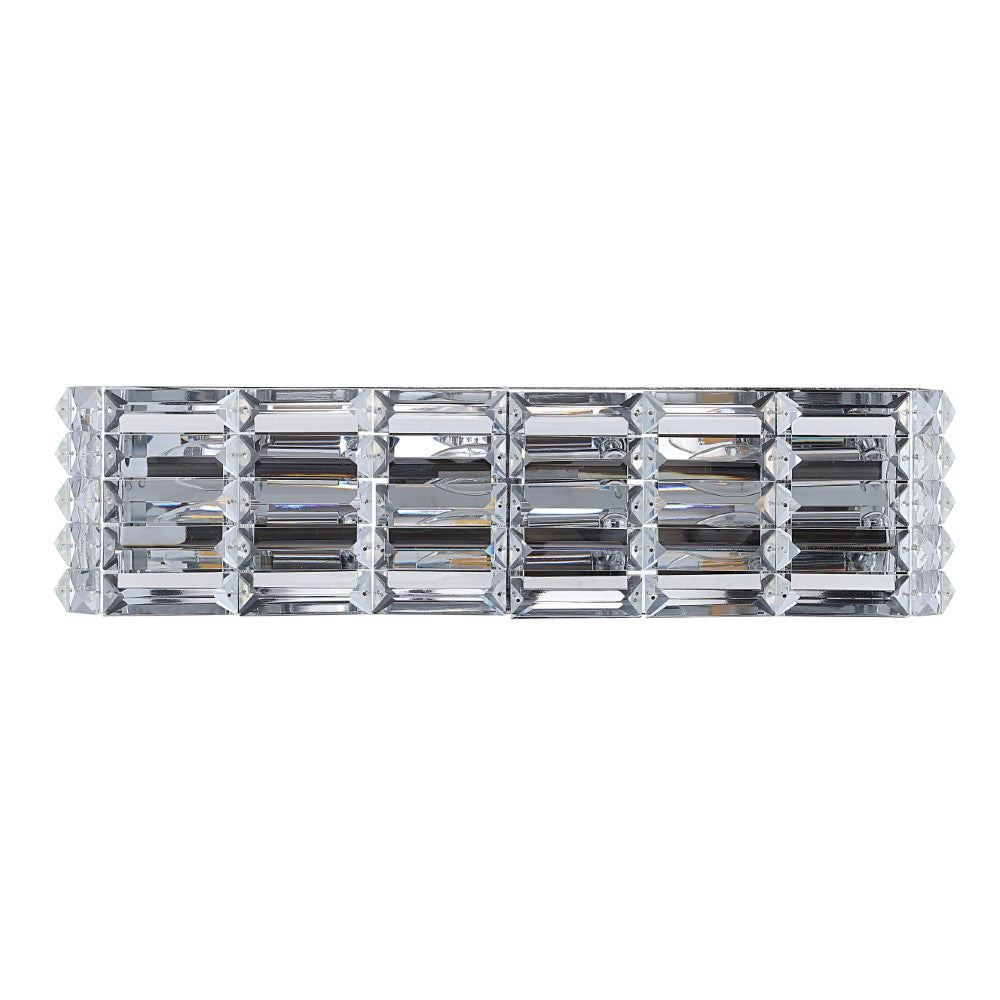 Boseophone Iron/Crystal Glam Modern LED Vanity Light