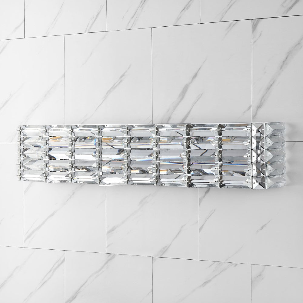 Boseophone Iron/Crystal Glam Modern LED Vanity Light