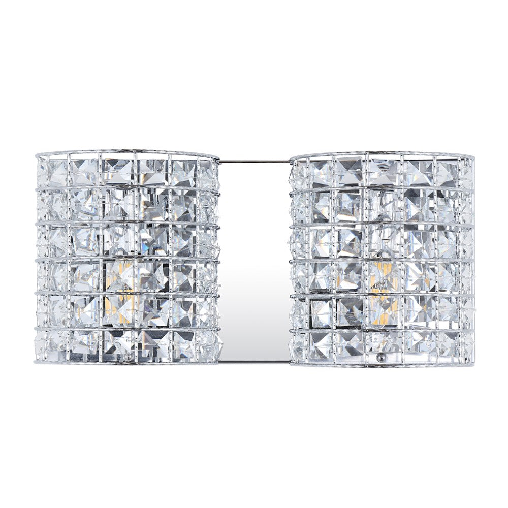 Lowe Deco Metal/Crystal Classic Glam LED Vanity Light