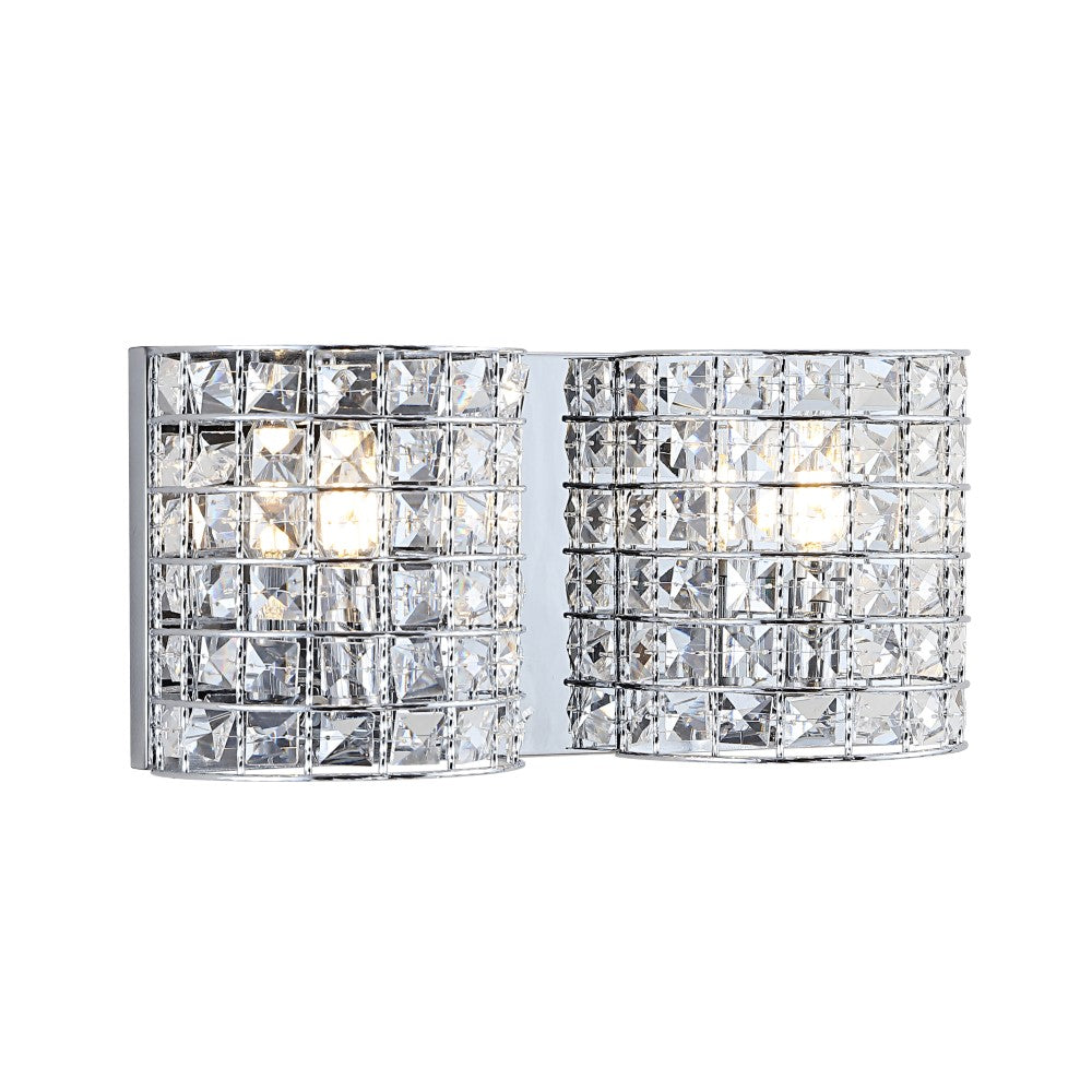 Lowe Deco Metal/Crystal Classic Glam LED Vanity Light