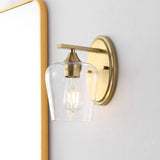 Damon Iron/Glass Cottage Rustic LED Vanity Light